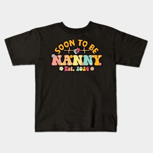 Soon To Be Nanny 2024 Mother's Day For New Nanny Kids T-Shirt